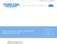 Tablet Screenshot of charltonminicoaches.co.uk